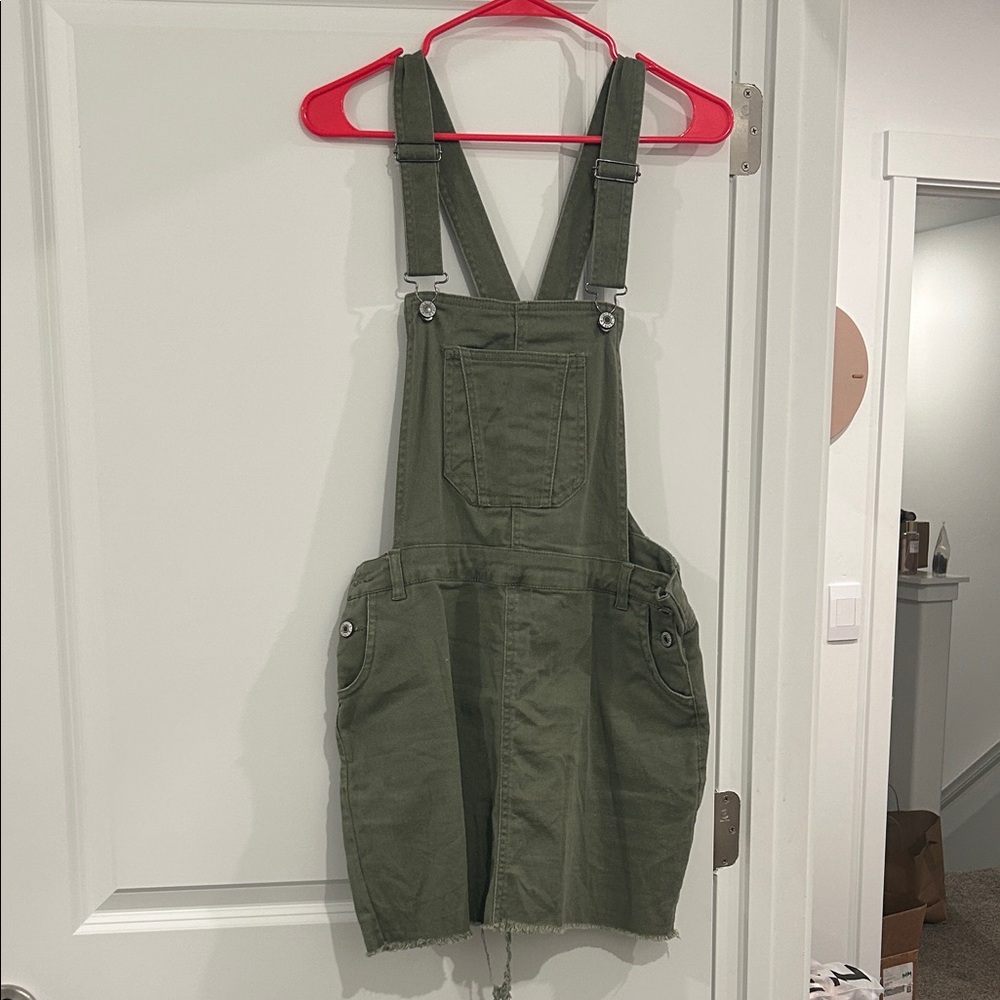 Love Tree Olive Green Mini Dress